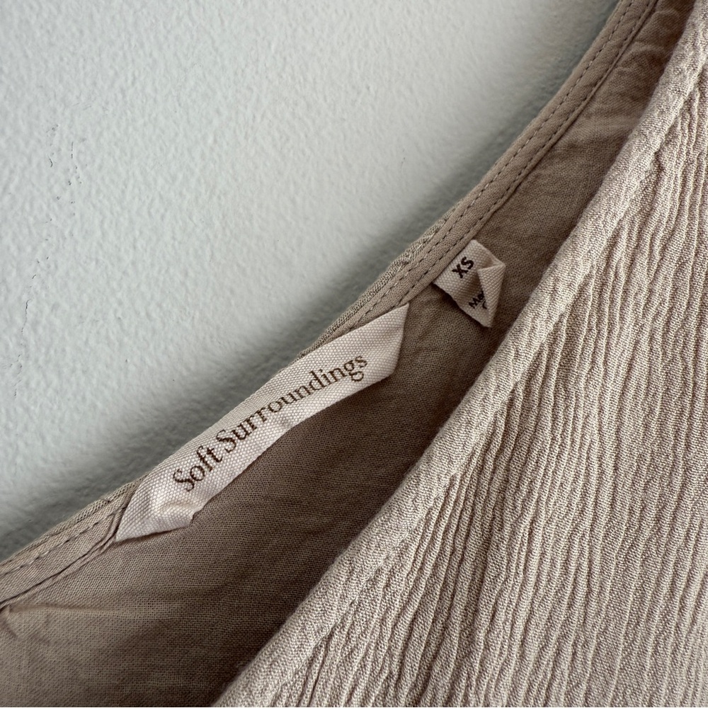 Soft Surroundings Phoebe Basic Sleeveless Crinkle… - image 3